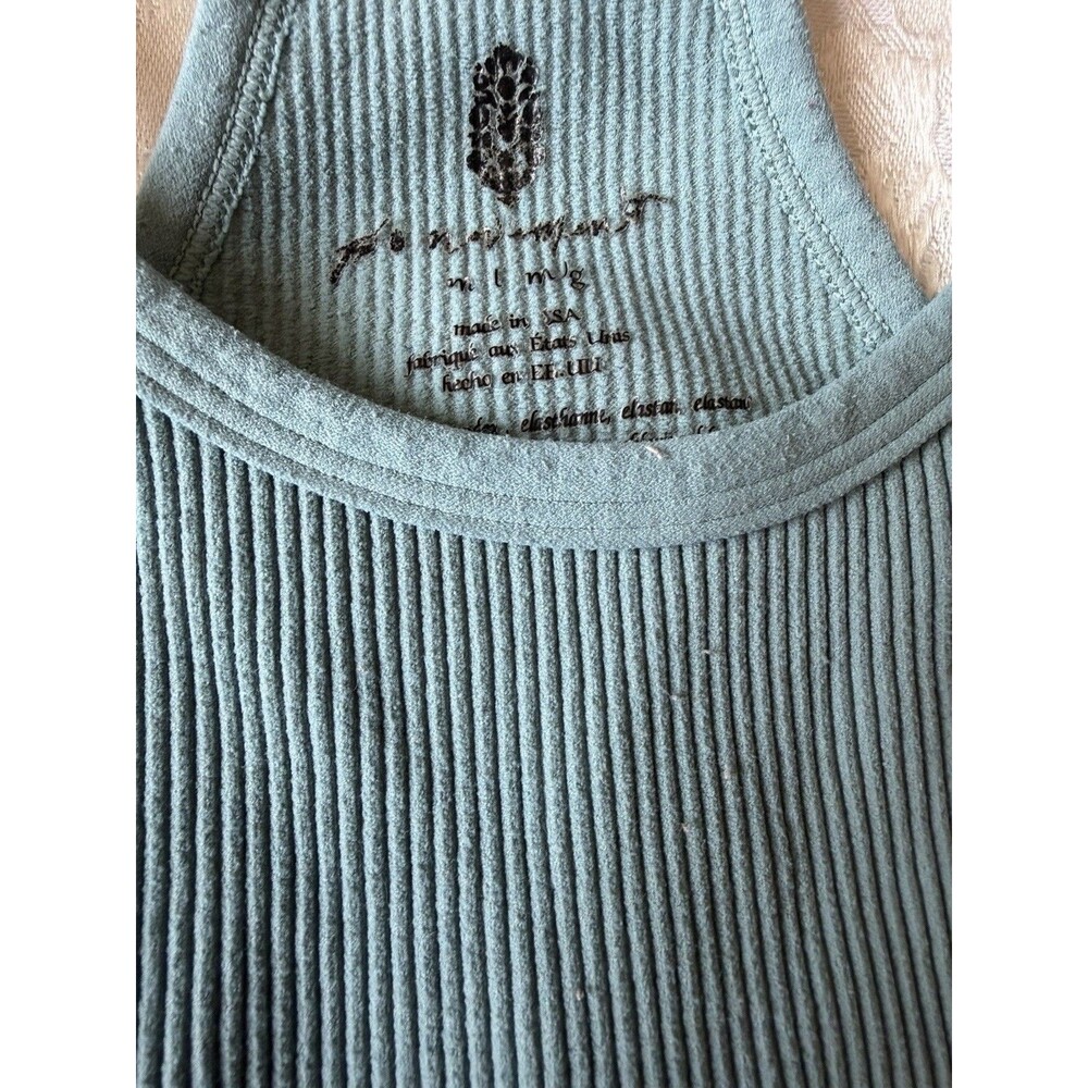 Free People Movement Happiness Runs Ribbed Crop Tank Top Lot of 2 Pilates Med - Picture 3 of 5